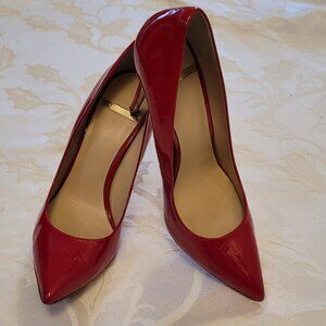 Gorgeous MARCIANO Red Patent Leather Heels. Size 8.5 - 9.0